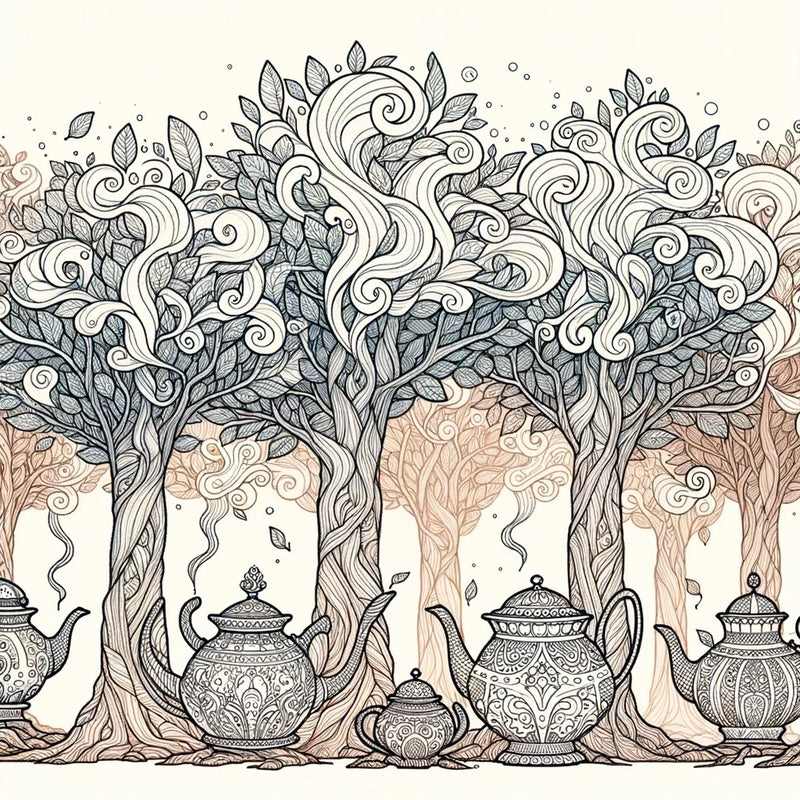 Teapot Forest Canvas