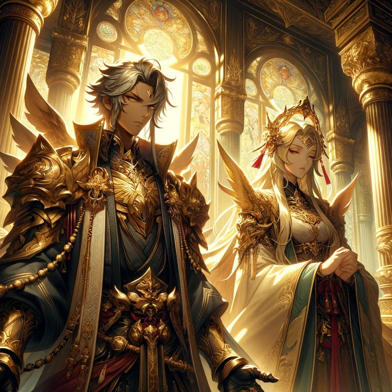 Temple Guardians Canvas