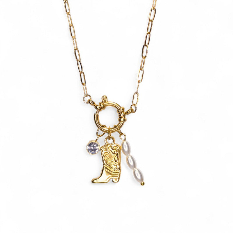 Texas Paperclip Necklace