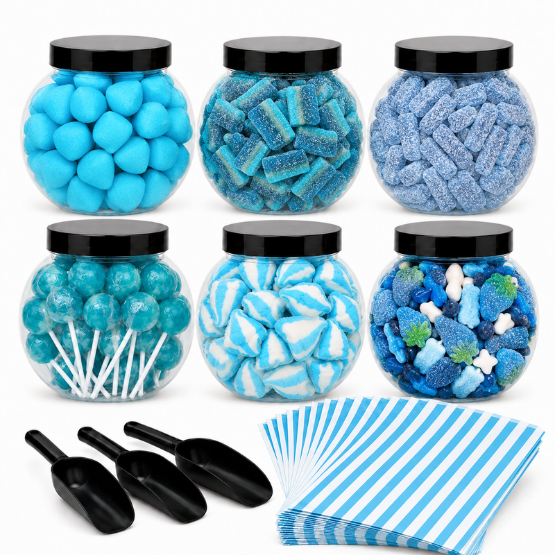 Themed Party Sweet Jar Buffet - Up to 75 People inc Scoops & Pick & Mix Bags