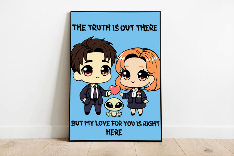 Cosmic Love Art Print | “The Truth is Out There” Decor