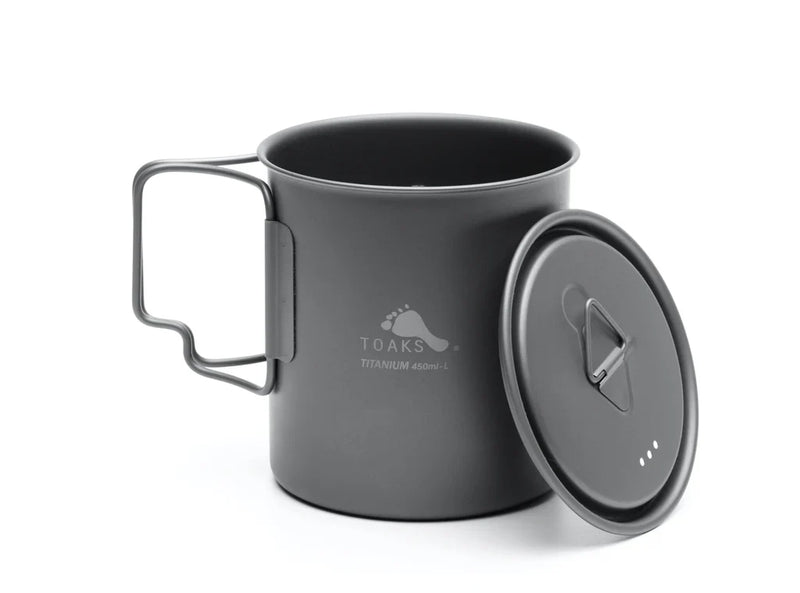 Toaks Light Titanium 450ml Cup with Lid (Ultralight Version)