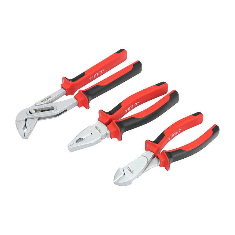 Tradesman’s 3-Piece Pliers Set – 7″/8″/10″