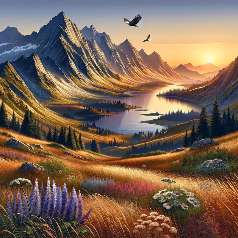 Tranquil Peaks Canvas