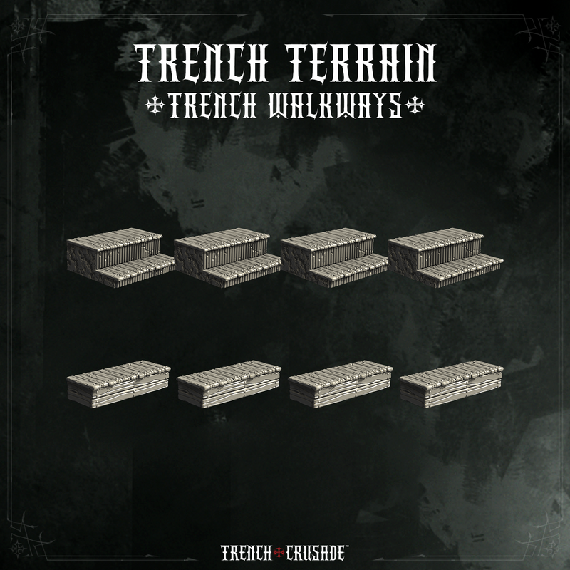 Trench Crusade terrain - Trench walkways