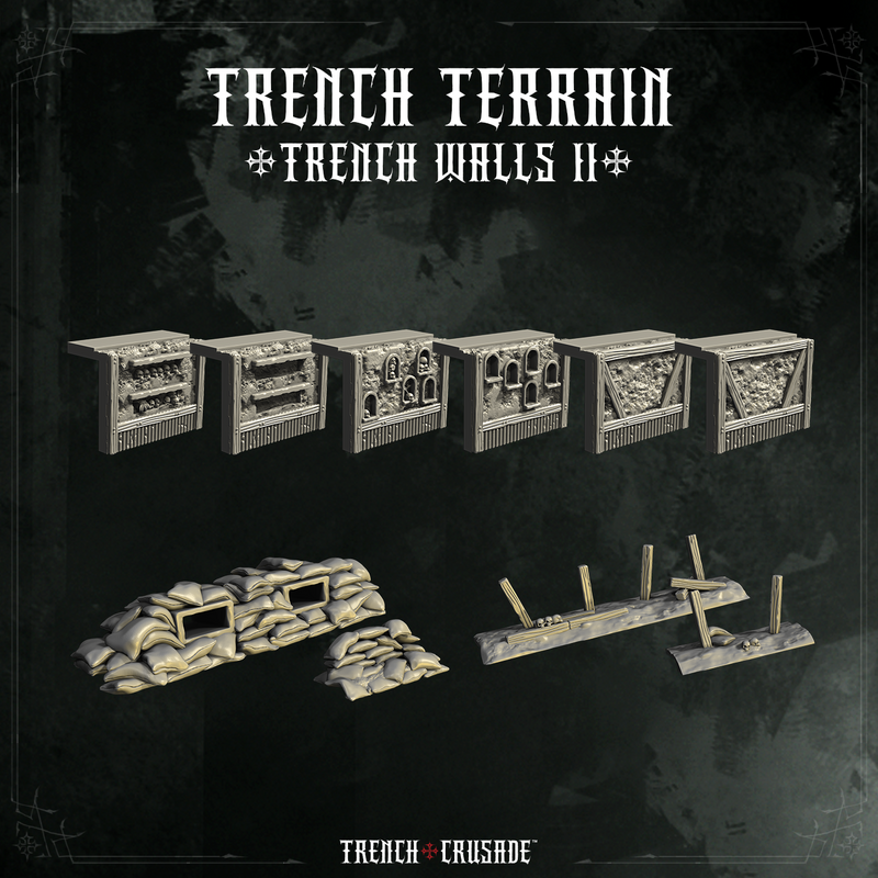 Trench Crusade terrain - Trench Walls 2