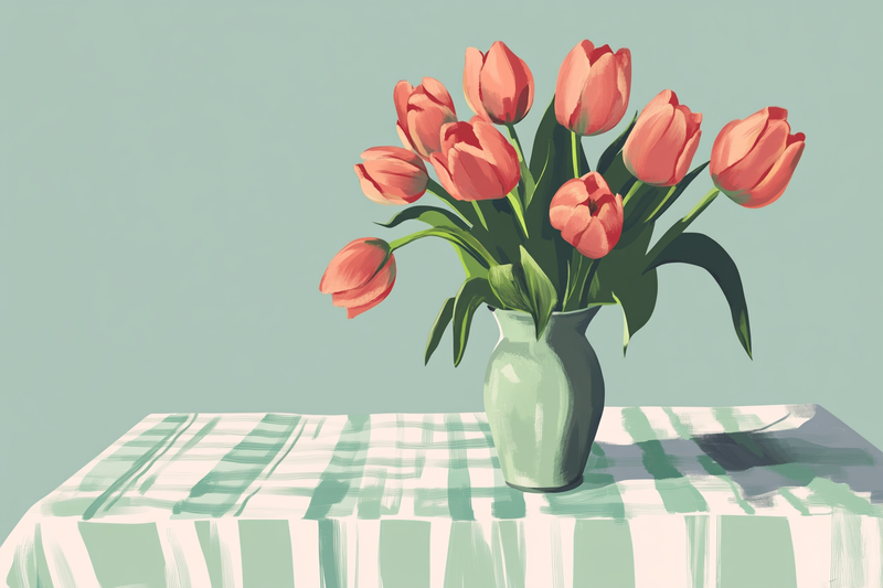 Tulip Vase Canvas