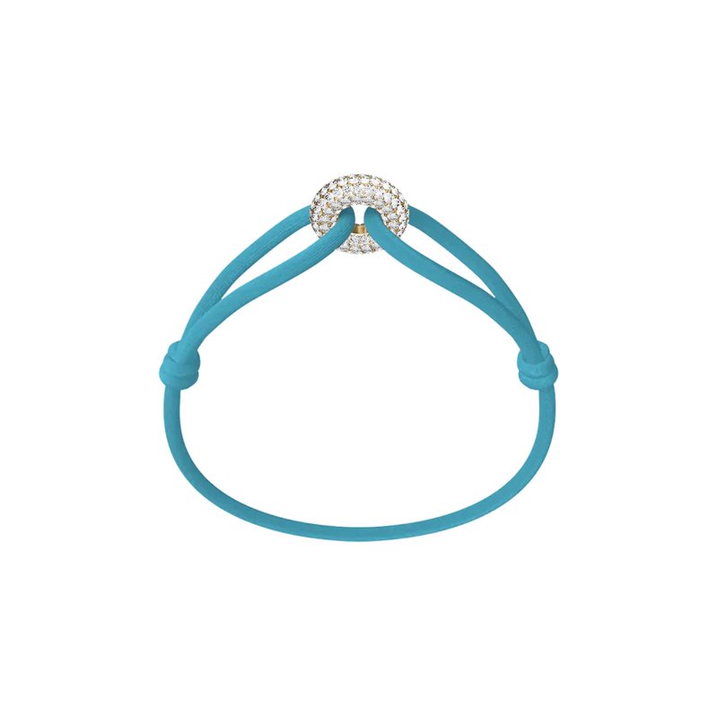 Golden Soho Pavé Cord Bracelet