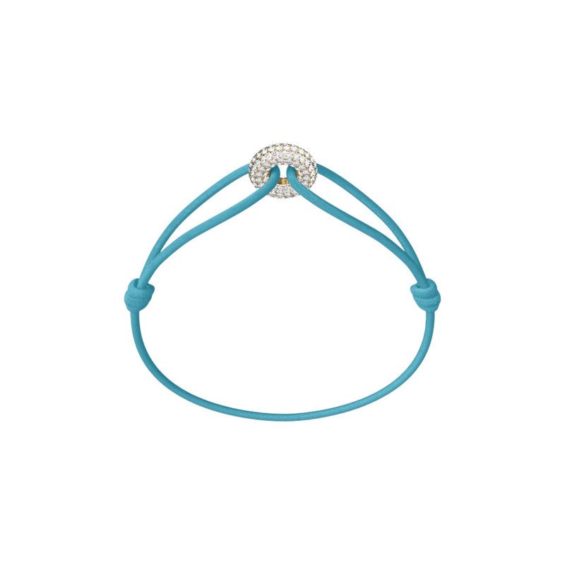 Mini Golden Soho Pavé Cord Bracelet