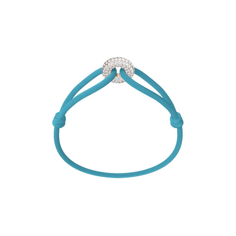 Rose Soho Pavé Cord Bracelet
