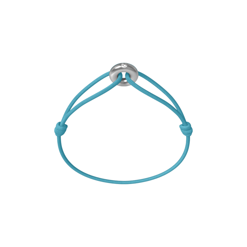 Mini Silver Soho Diamond Cord Bracelet