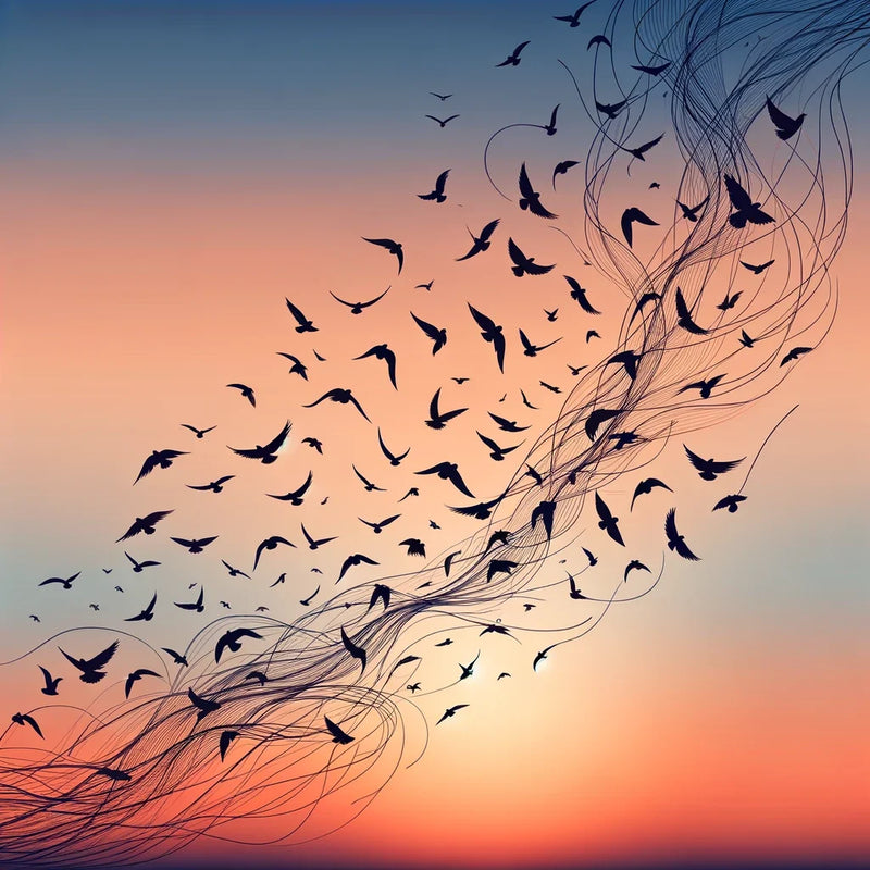 Twilight Avian Ballet Canvas