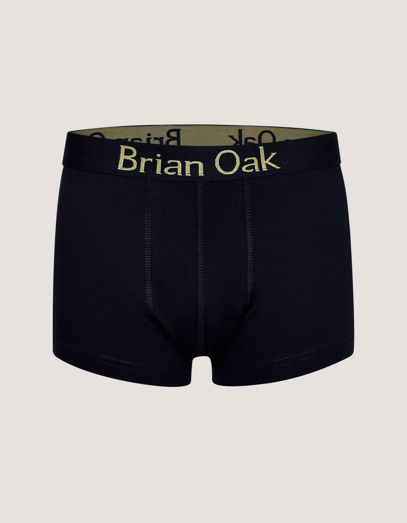 Black Cotton Stretch Boxer Short