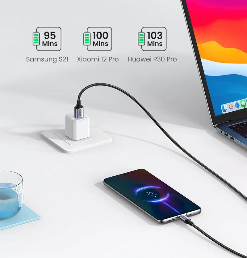 UGREEN 3A USB type to USB C Charging Cable - Quick Charge 3.0 - 2.0