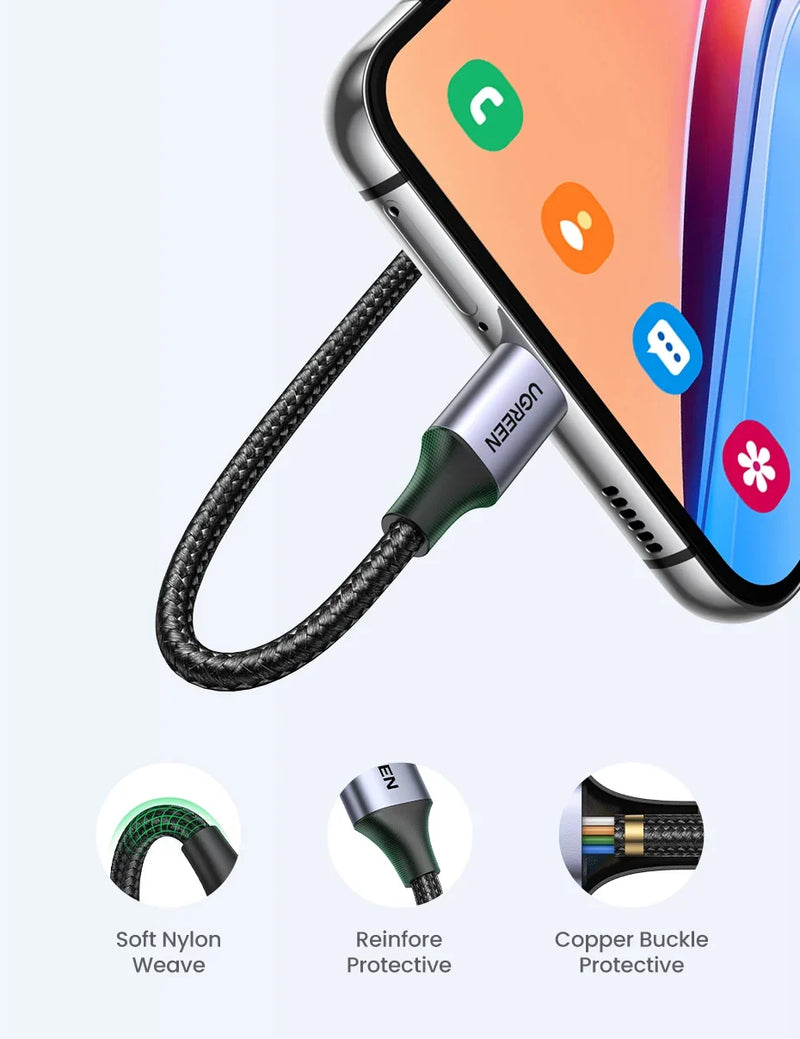 UGREEN 3A USB type to USB C Charging Cable - Quick Charge 3.0 - 2.0
