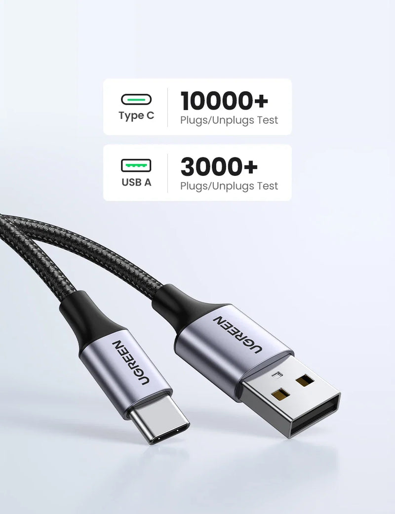 UGREEN 3A USB type to USB C Charging Cable - Quick Charge 3.0 - 2.0