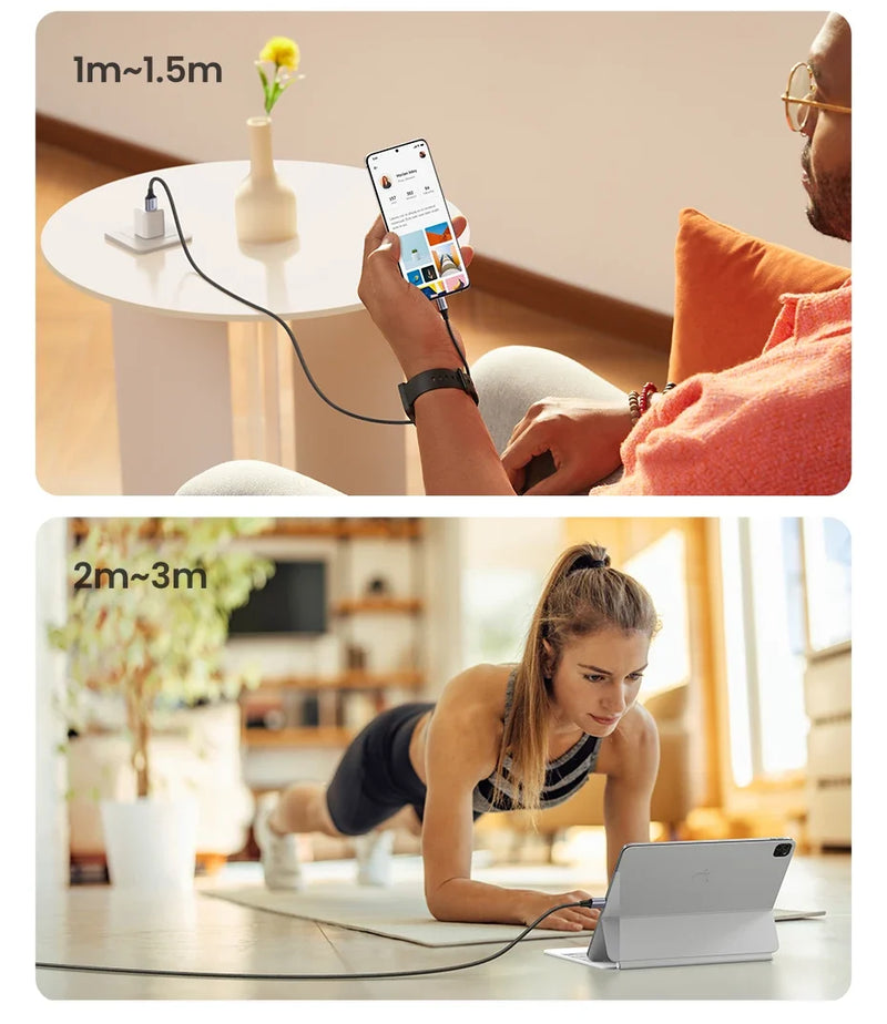 UGREEN 3A USB type to USB C Charging Cable - Quick Charge 3.0 - 2.0