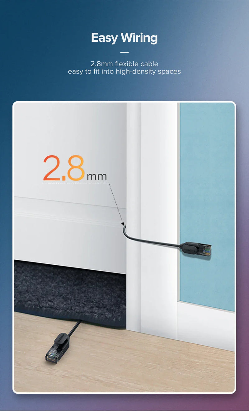 UGREEN Cat 6A Slim Ethernet Cable up to 10Gbps