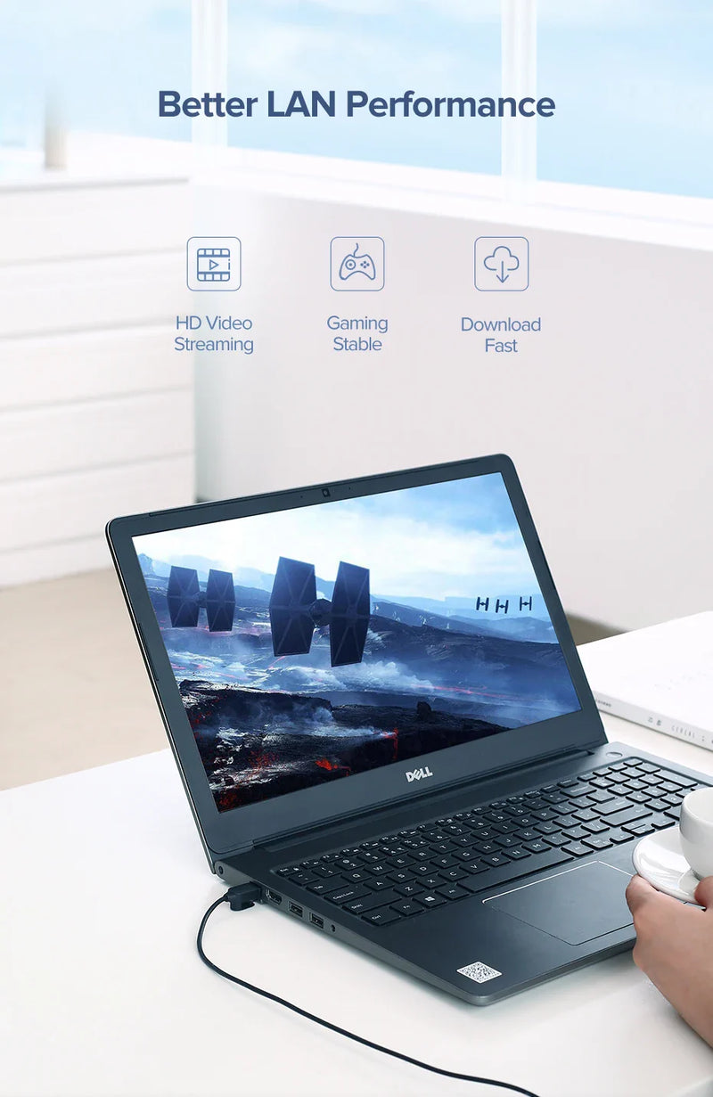 UGREEN Cat 6A Slim Ethernet Cable up to 10Gbps