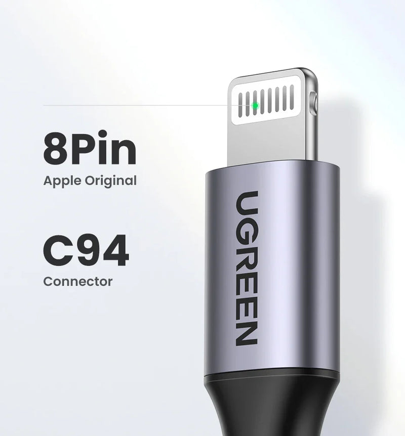 UGREEN MFi-Certified 20W charging USB C to Lightning Cable for iPhone & iPad
