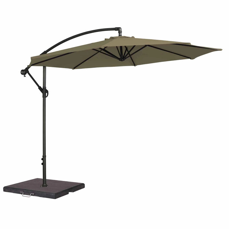 Royce 3m Round Cantilever - Anthracite Frame - TAUPE Canopy & Cover