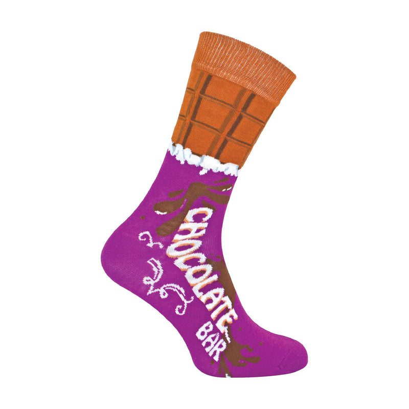 1 Pack Mens Novelty Cotton Rich Chocolate Bar Socks in a Box