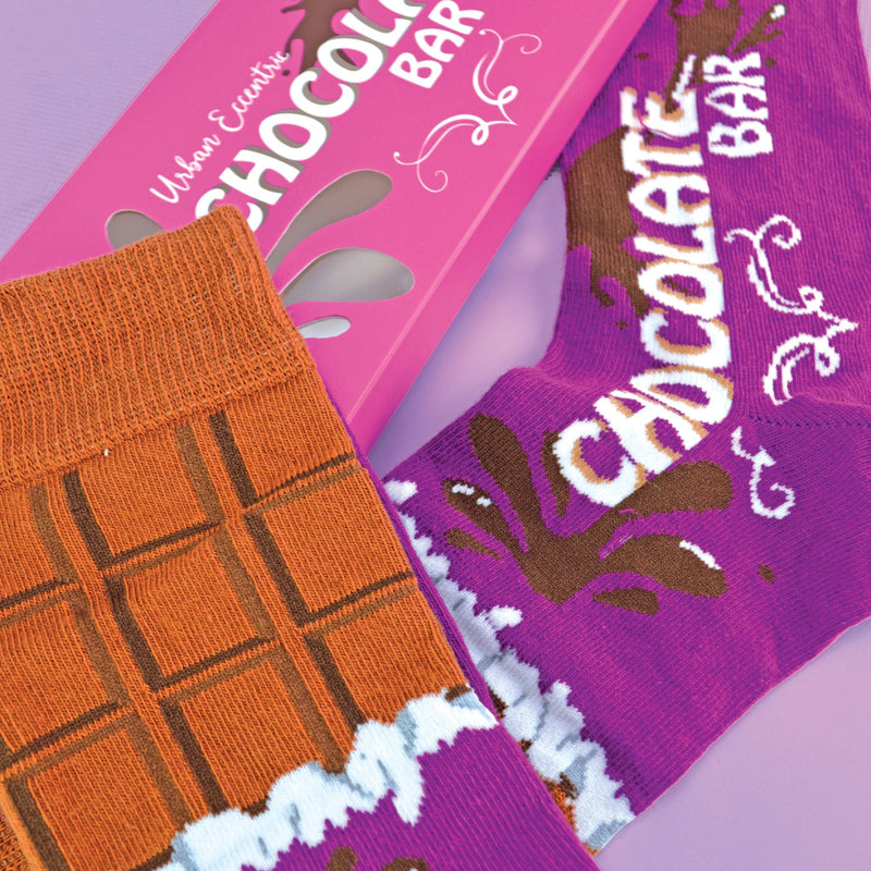 1 Pack Mens Novelty Cotton Rich Chocolate Bar Socks in a Box