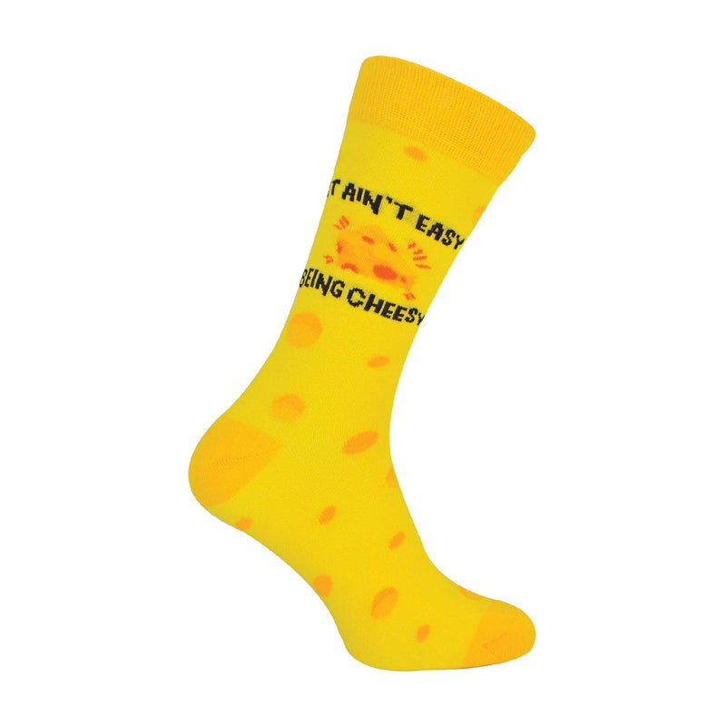 1 Pack Mens Novelty Cheese Themed Socks in a Gift Box