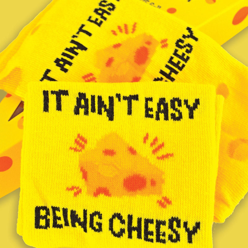 1 Pack Mens Novelty Cheese Themed Socks in a Gift Box