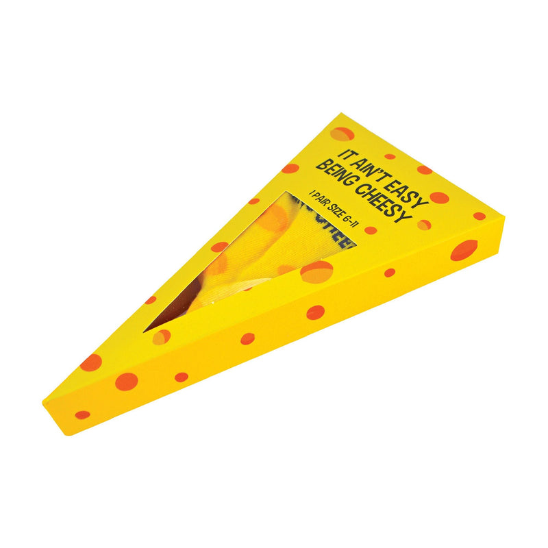 1 Pack Mens Novelty Cheese Themed Socks in a Gift Box