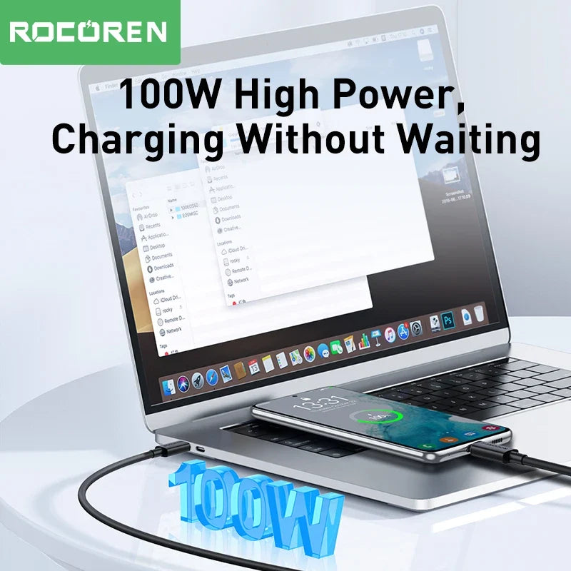 100W USB Type C to Type C Fast Charging Charger Cable – Extra Long 3M Quick Charge