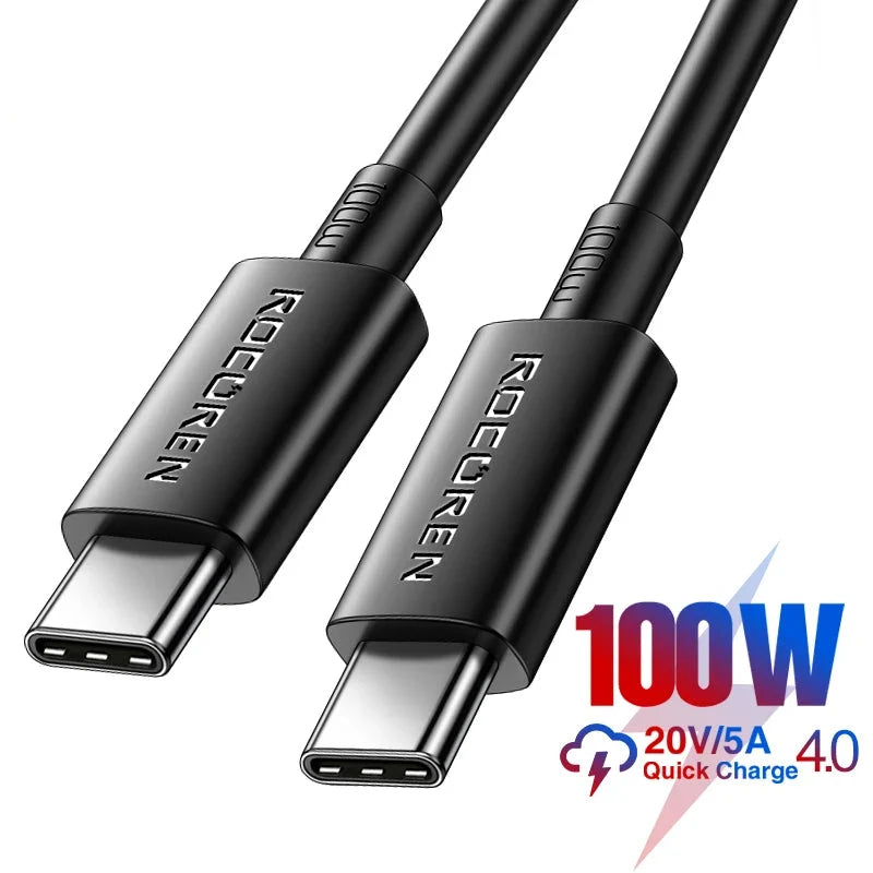 100W USB Type C to Type C Fast Charging Charger Cable – Extra Long 3M Quick Charge