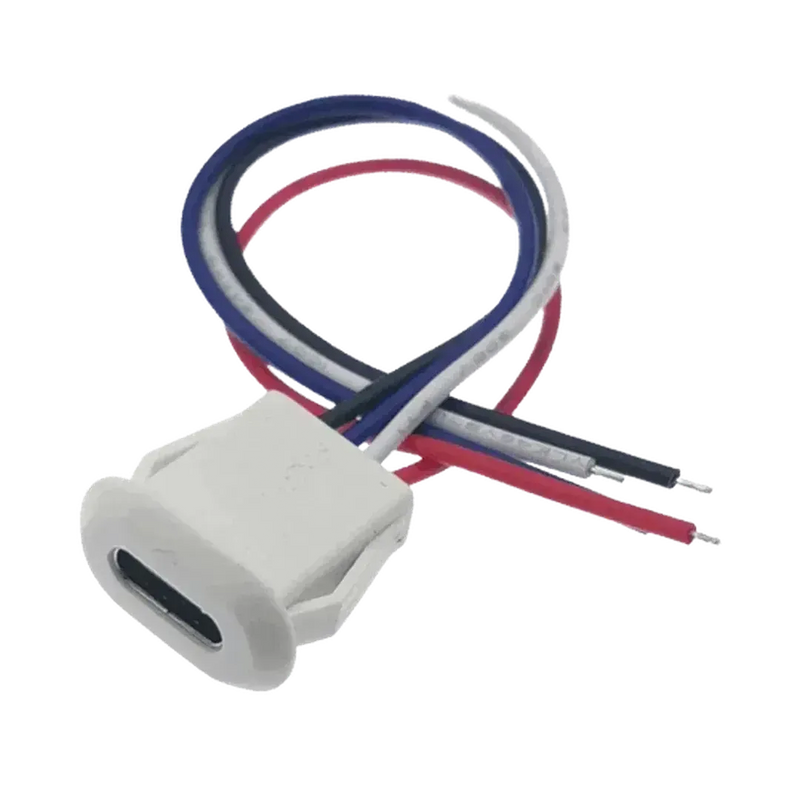 USB C Power Connector 3A Female Panel Mount
