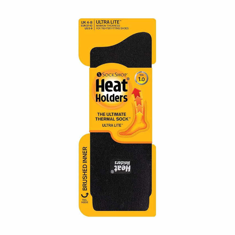 Ladies Ultra Lite Extra Thin 1.0 TOG Casual Thermal Socks (Multipack Options)