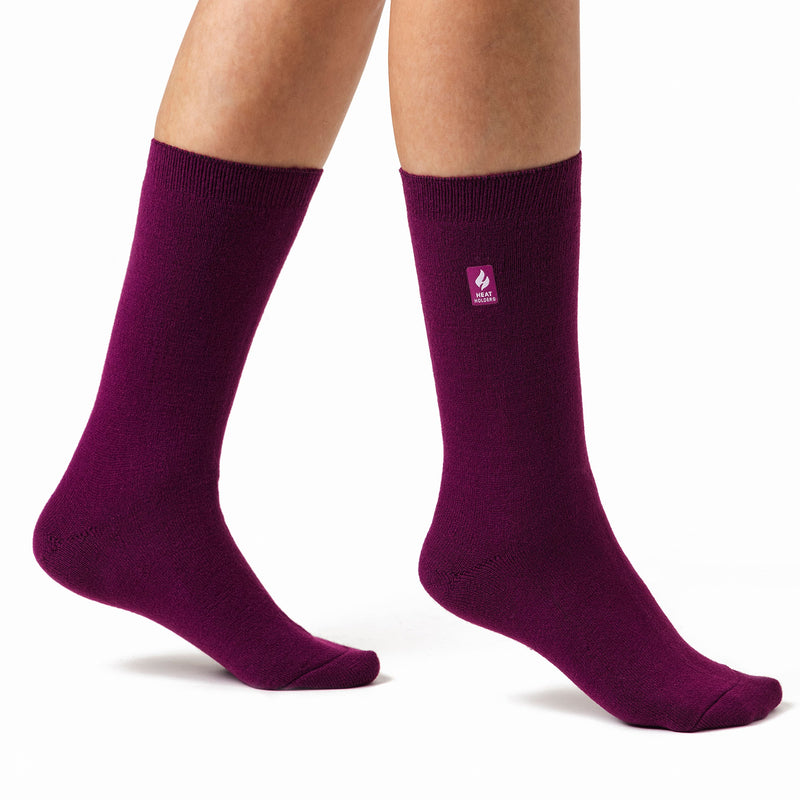 Ladies Ultra Lite Extra Thin 1.0 TOG Casual Thermal Socks (Multipack Options)