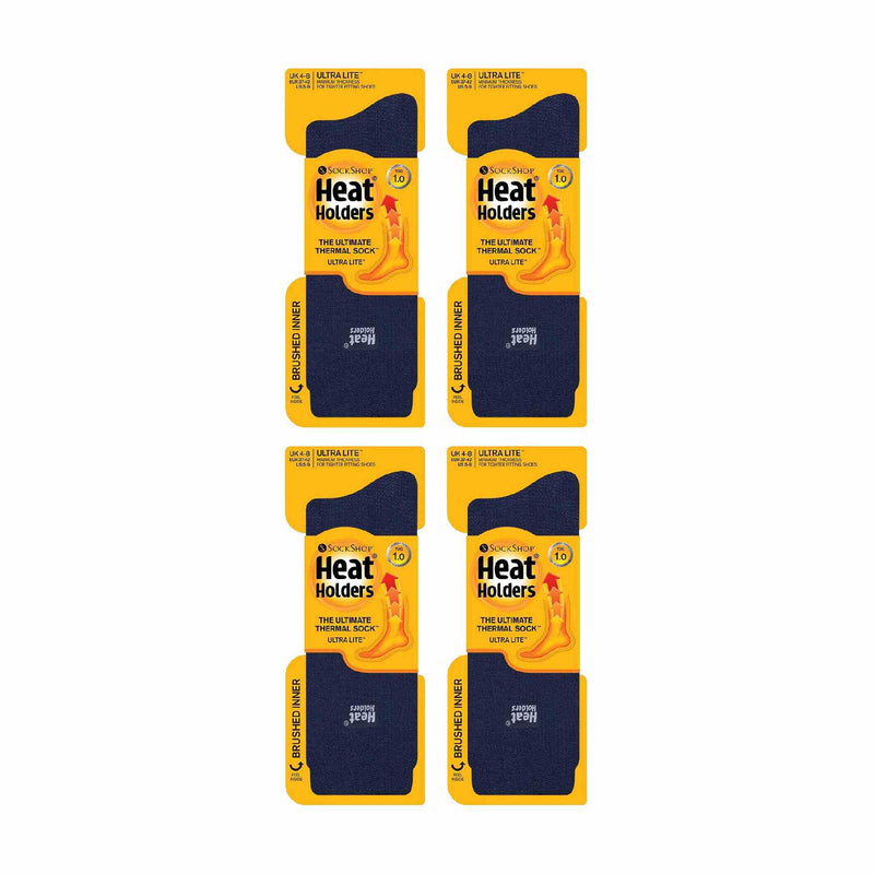 Ladies Ultra Lite Extra Thin 1.0 TOG Casual Thermal Socks (Multipack Options)