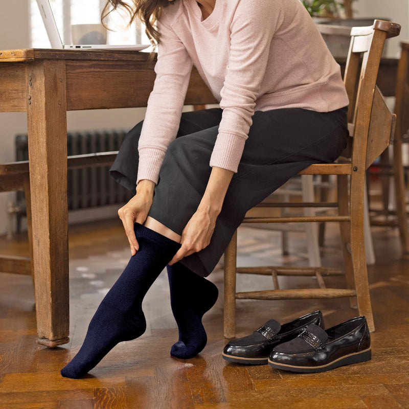 Ladies Ultra Lite Extra Thin 1.0 TOG Casual Thermal Socks (Multipack Options)