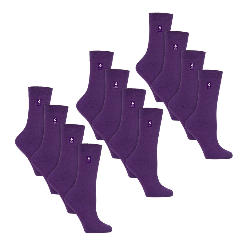 Ladies Ultra Lite Extra Thin 1.0 TOG Casual Thermal Socks (Multipack Options)