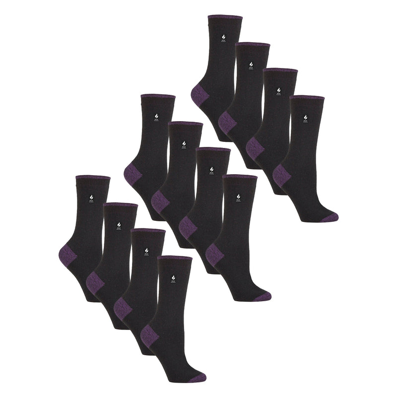 Ladies Ultra Lite Extra Thin 1.0 TOG Casual Thermal Socks (Multipack Options)