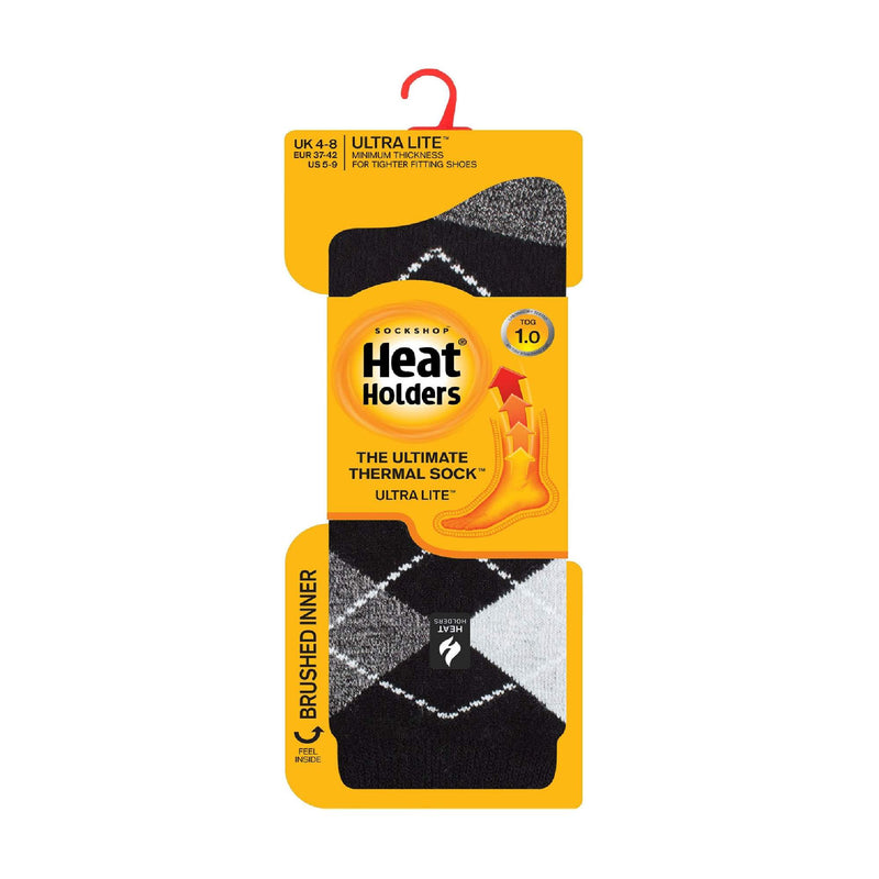 Ladies Ultra Lite Extra Thin 1.0 TOG Casual Thermal Socks (Multipack Options)