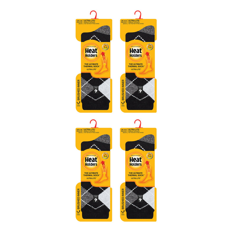 Ladies Ultra Lite Extra Thin 1.0 TOG Casual Thermal Socks (Multipack Options)