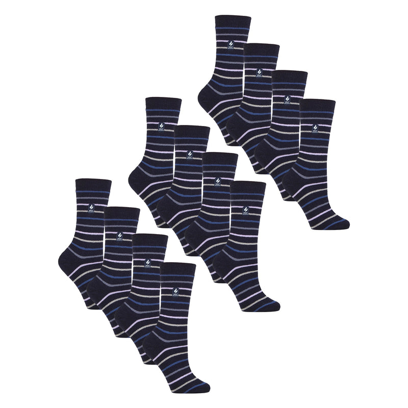Ladies Ultra Lite Extra Thin 1.0 TOG Casual Thermal Socks (Multipack Options)