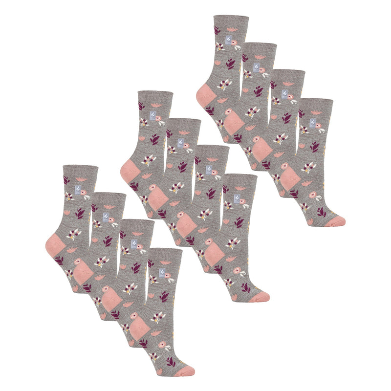 Ladies Ultra Lite Extra Thin 1.0 TOG Casual Thermal Socks (Multipack Options)