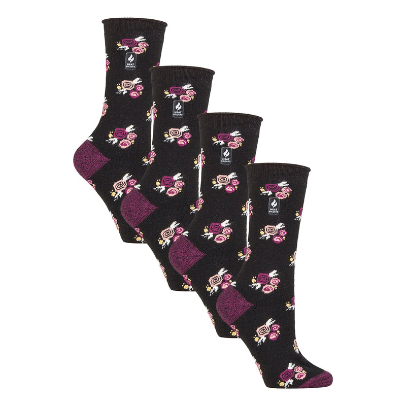 Ladies Ultra Lite Extra Thin 1.0 TOG Casual Thermal Socks (Multipack Options)