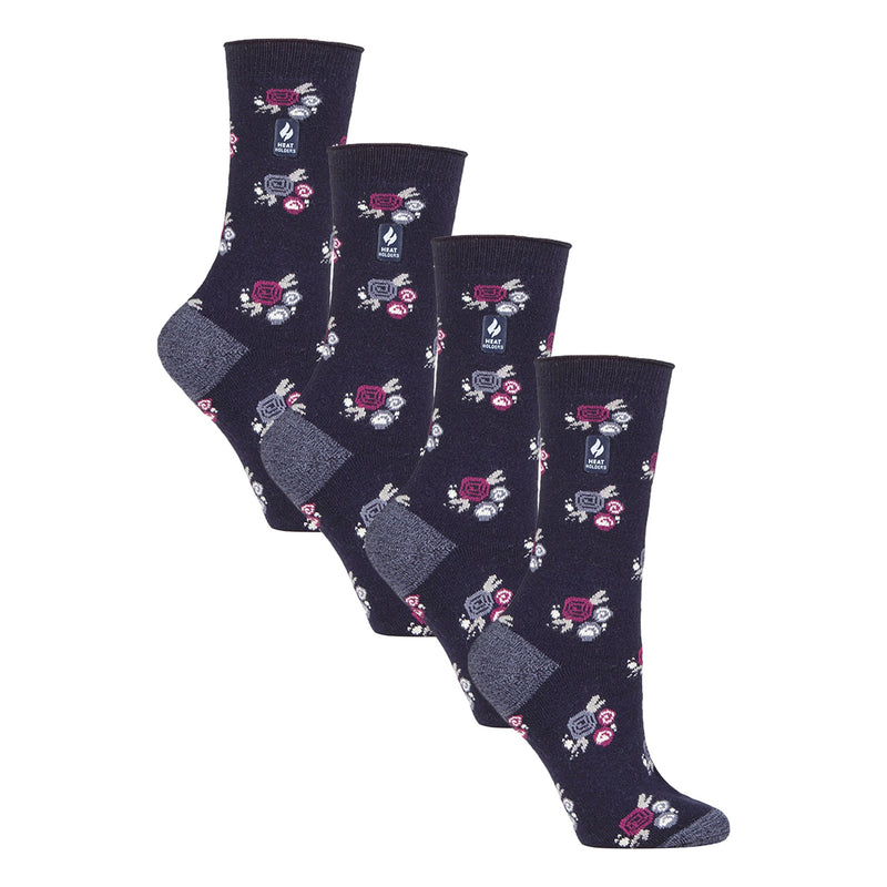 Ladies Ultra Lite Extra Thin 1.0 TOG Casual Thermal Socks (Multipack Options)