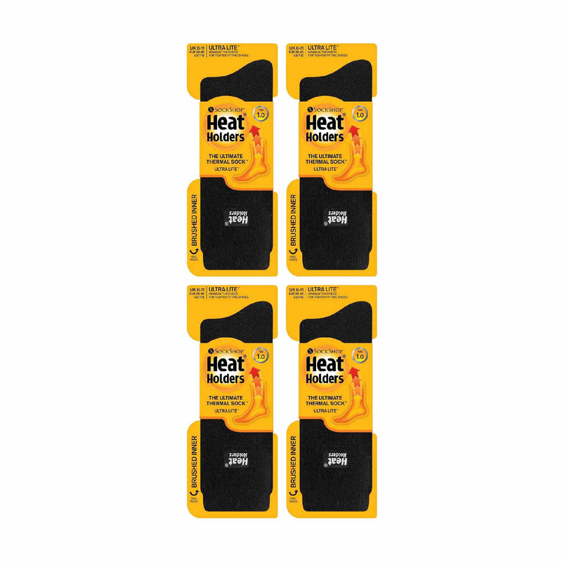 Mens Ultra Lite Extra Thin 1.0 TOG Casual Thermal Socks (Multipack Options)
