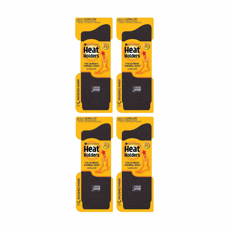 Mens Ultra Lite Extra Thin 1.0 TOG Casual Thermal Socks (Multipack Options)