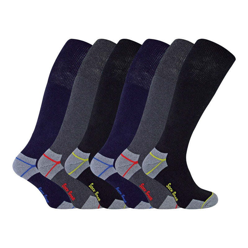 Mens Long Knee High Work Socks (Multipack Options)
