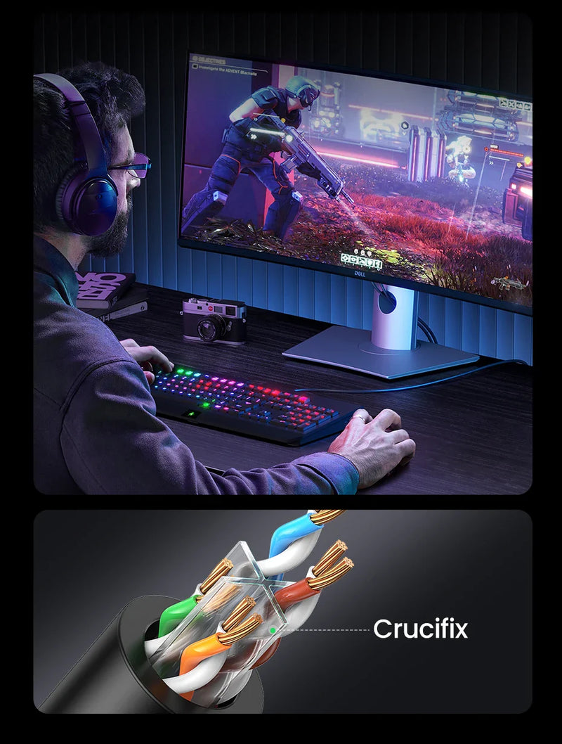 Ugreen Cat6 Ethernet Cable - 1000 Mbps - up to 3 Metres