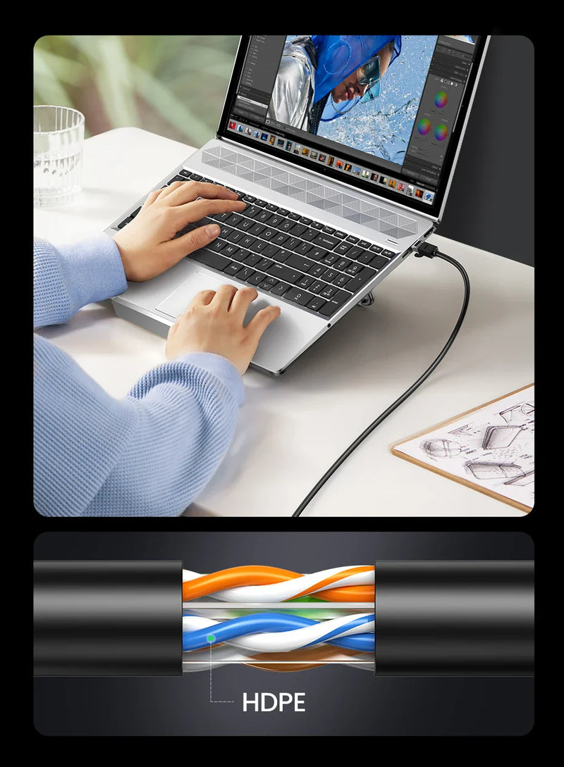 Ugreen Cat6 Ethernet Cable - 1000 Mbps - up to 3 Metres